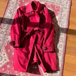 Merona rain coat red long size medium